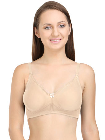 Buy Bodycare Women Pack Of 3 White Solid T Shirt Bra 6580W - Bra for Women  7945805