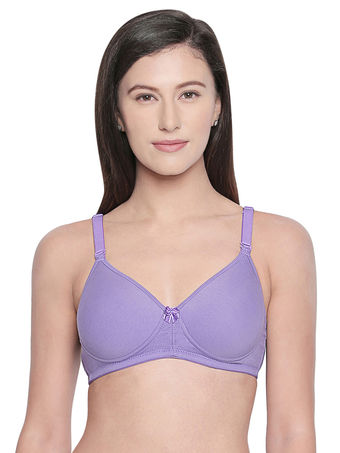 Seamless Padded Bra-BCD Cup Bra with Free Transparent Straps-6590