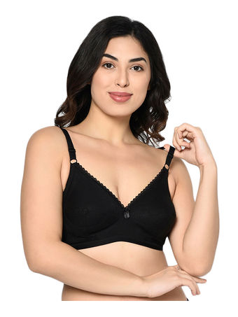 Buy Bodycare Women Seamed Non Padded Full Coverage Bra B Cup-6592 - Pack Of  3 - White online