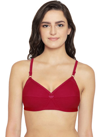 Buy A DAY OUT RED NON WIRED PADDED BRA for Women Online in India