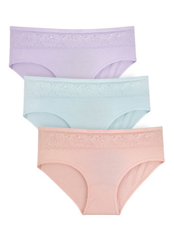 BODYCARE Pack of 3 Plus Size Panty in Assorted Colors-721-3PCS