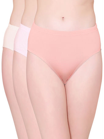 Buy Bodycare Womens Cotton Spandex Assorted Striped High Cut Briefs-Pack of  3 Online at Best Prices in India - JioMart.