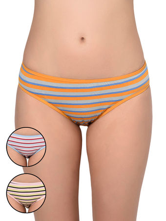 BODYCARE Pack of 3 Hipster Panty in Assorted print-9453