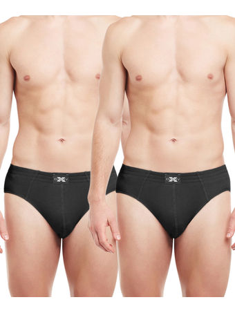 Body X Solid Briefs-Pack of 2-BX13B