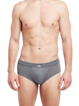 BODY X Mens Cotton Solid Briefs-BX32BORG