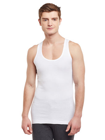 Daily Tank Top Ribbed White - White