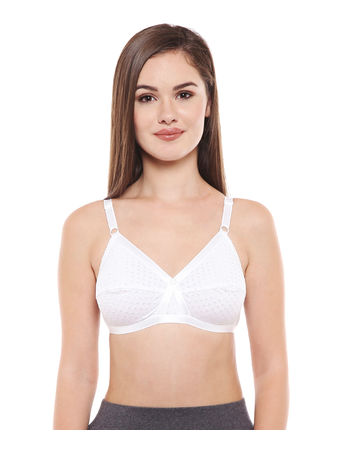 Bodycare Full Coverage, Non Padded Bra-6801-white