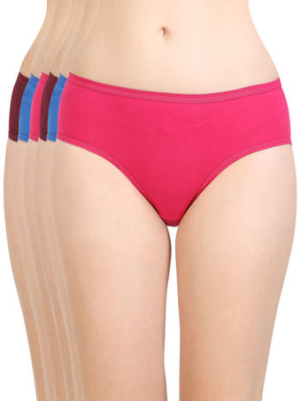 Buy Bodycare Women's Cotton Panty (Pack Of 6) - Multi-Color online