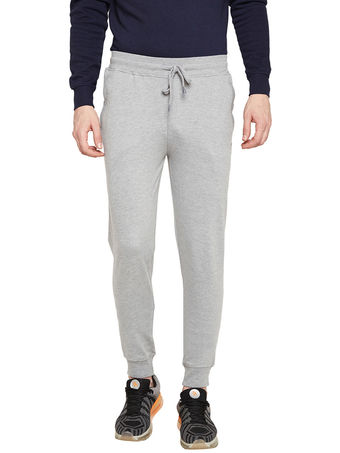 Bodyactive Grey Melange Track Pant-L12-GRML