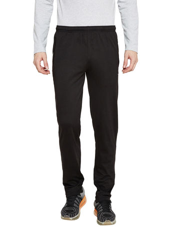 Van Heusen Men Athleisure Antiviral  Zipper Pocket Track Pants  Black at  Nykaacom