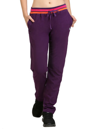 Bodyactive Women Dark Purple Trackpant-LL3-DPU