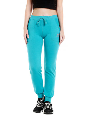 Bodyactive Women Turquoise Trackpant-LL5-TURQ