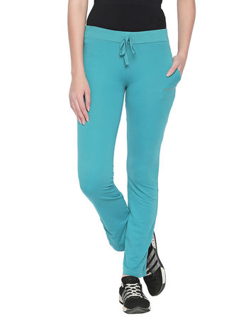 Bodyactive Women Turquoise Trackpant-LL6-TURQ