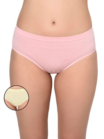 Bodycare Cotton Polyamide Premium Seamless Assorted Panty S-28c-2pcs, S-28c-assorted-2pcs