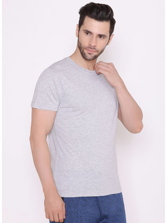 Bodyactive Modern Fit Round Neck Half Sleeve T-Shirt for Men -TS18-GRML