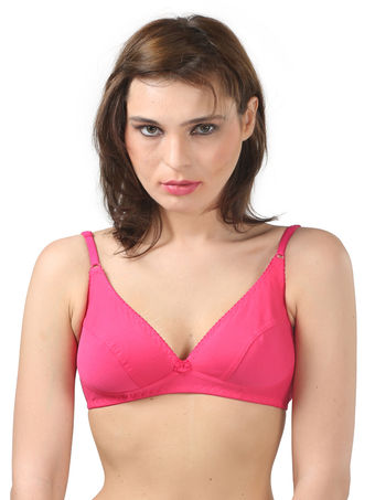 Poly Cotton Seamless Bodycare 1517 Ladies Regular Bra, Plain at Rs