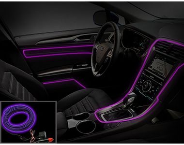 Speedwav Car Interior Ambient Wire Decorative Led Light Purple