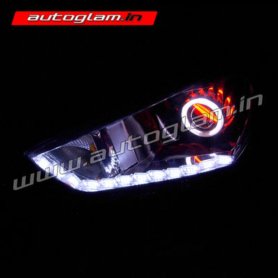 Hyundai Creta 2018-19 AUDI Style DRL HID Projector  Headlights, AGHC361CL2