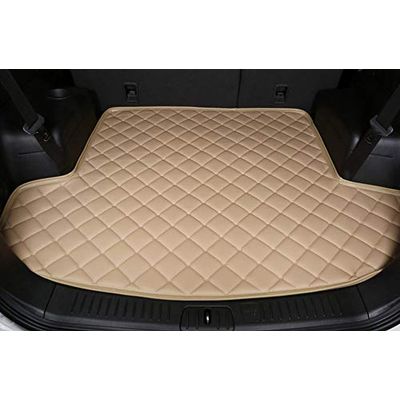 Toyota Fortuner 7D Custom Fitted Car Trunk Base Mat (Beige), AGTF244TM