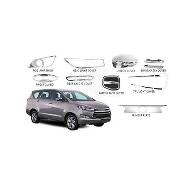 Innova Crysta Chrome Plated Super Combo Kit Set Of 9 Pcs - Chrome Silver, AGTI312CA