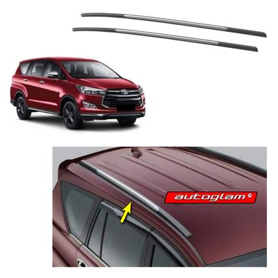 Roof Rails for Toyota Innova Crysta,  with Silver Color - Black, AGTIC324RR