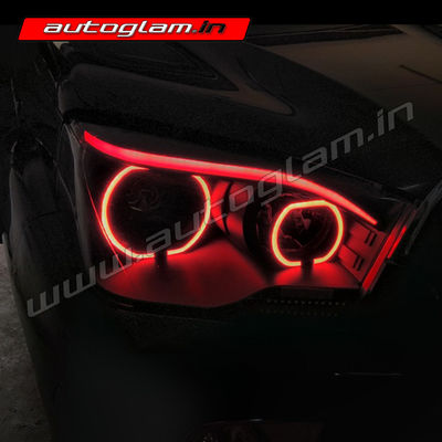 Mahindra Scorpio 2014-17 BMW Devil Style Headlights, AGMSGX990RD