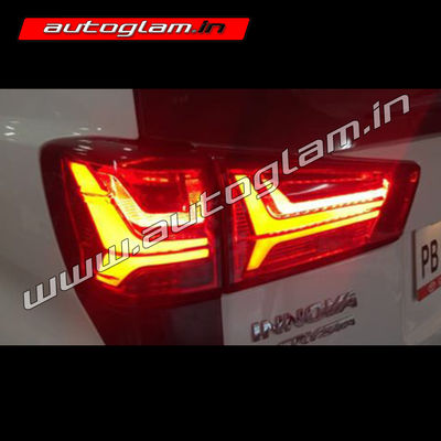 Toyota Innova Crysta 2016-2020 LED taillights - RED, Set of 2 (Right & Left), AGTIC601TL