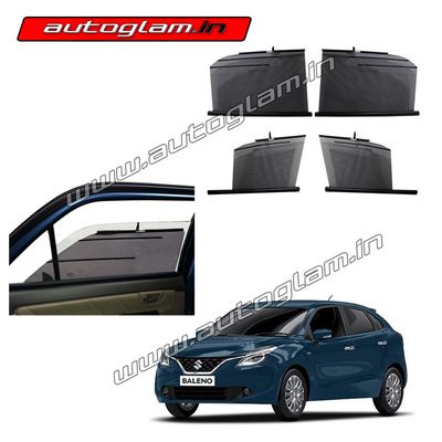 AGWC100MSB, Maruti Suzuki Baleno Automatic Window Curtains - Set of 4 Pcs.