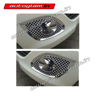 AGMSB28CA, Maruti Suzuki Baleno Chrome Bentley Style Fog Lamp Cover - Set of 2 Pcs