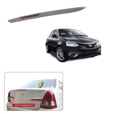 Lip Spoiler with Reflector for Toyota Etios 2019-2020 Models, Color - CELESTIAL BLACK, AGTE19LSCB