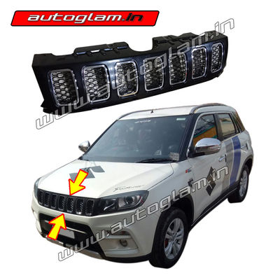 Maruti Suzuki Vitara Brezza 2019+ Jeep Compass Style Front Grill, AGMSB909FG