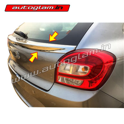 AGMSB23CA, Maruti Suzuki Baleno Chrome Dikky Spoiler