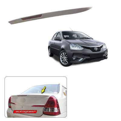 Lip Spoiler with Reflector for Toyota Etios 2019-2020 Models, Color - CLASSIC GREY, AGTE19LSCG