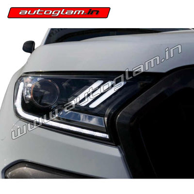 Ford Endeavour 2016-20 Models Mustang Style HID Projector Headlights, AGFEN555HL