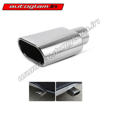 Chrome Exhaust Muffler Tip for all Cars, AGCE370MTFA