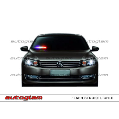 AG14FSL, 9 CREE LED Red White Blue Strobe Fog DRL Police Type Flashing Light