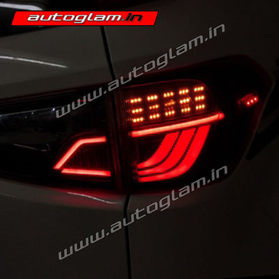 Ford Ecosport 2018-2020 AUDI Style LED Tail Lights with Matrix Indicator, AGFETL96MTRX