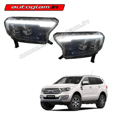 Ford Endeavour 2016-20 Models Four-Lens HID Projector Headlights, AGFEN369HL2