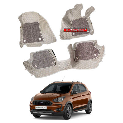 7D Car Mats Compatible with Ford Freestyle, Color - Beige, AGFFR7D247