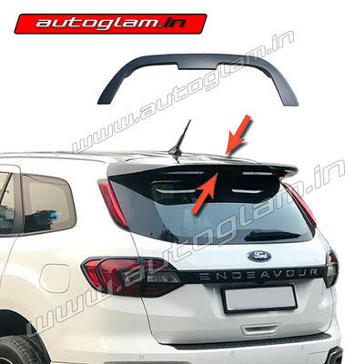 Premium Roof Spoiler for Ford Endeavour 2019-2020 Models, Color - MATT BLACK, AGFEN1RSMB