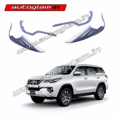 AGTF23HCT, CHROME HEADLIGHT TRIM FOR TOYOTA FORTUNER 2016+ MODELS