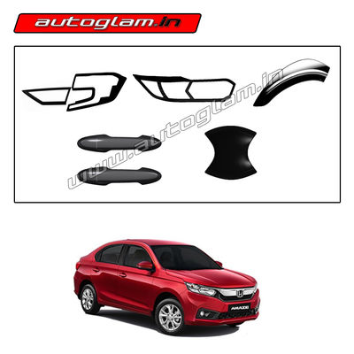 Honda Amaze 2018+ Black Show Kit, Set of 5 Items, AGHABSK41