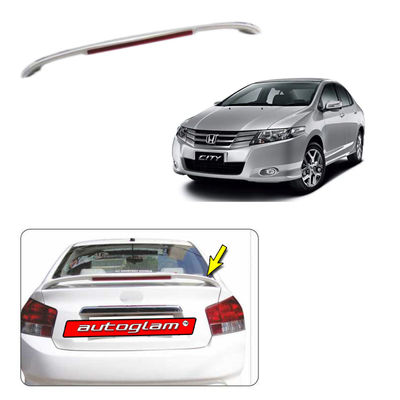 Lip Spoiler with LED Light for Honda City 2008-2014 all Models, Color - ALBASTER SILVER METALLIC, AGHCN24LS