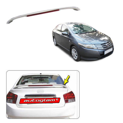 Lip Spoiler with LED Light for Honda City 2008-2014 all Models, Color - URBAN TITANIUM METALLIC, AGHCN28LS