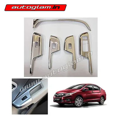 Honda City 2014-16 Chrome Power Window Kit, Set of 5 Pcs, AGHC30CA