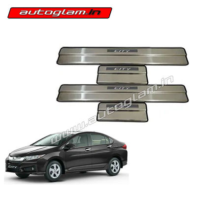 Honda City 2014-16 LED Sill Scuff Plates, Set of 4 Pcs AGHC632SP