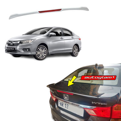 Lip Spoiler with reflector for Honda City 2016+, Color - LUNAR SILVER METALLIC, AGHC16LSLS