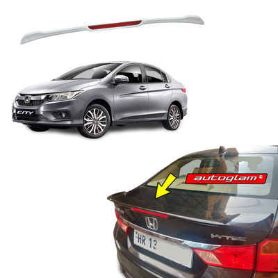 Lip Spoiler with reflector for Honda City 2016+, Color - MODERN STEEL METALLIC, AGHC16LSMS