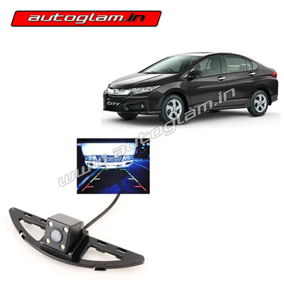 Honda City 2014-16 Rear View Reverse Camera with 4 LED Night Vision Wide Angle, AGHC263CA