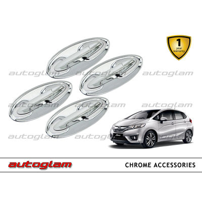 AGHJ47CA, Honda Jazz New Model, Chrome Bowl Cover Insert Trim - Set of 4 pieces